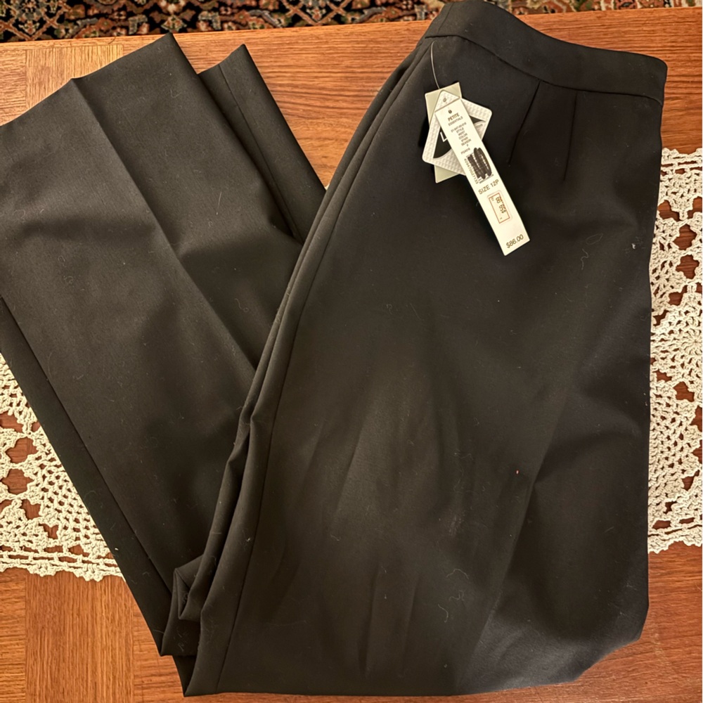 Kate Hill Petite Black Travel Pants